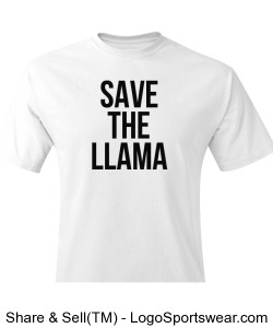 Save The Llama Men's Tee Design Zoom