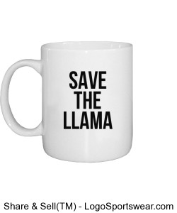 Save The Llama Mug Design Zoom